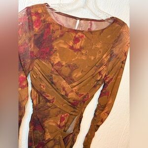 Katana‎ Mini Dress NWOT brown